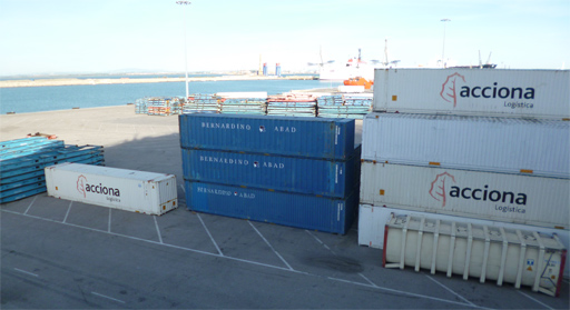 Containers in Cardiff Bay